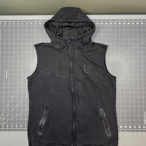 Rise NSD Sleeveless Hoodie Medium Black Crossfit Workout Exercise Lifting Gym